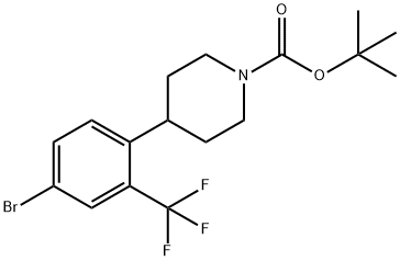 4-(N-Boc-Piperidin-4-yl)-3-trifluoromethyl-1-bromobenzene Structure