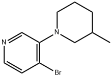 4-BROMO-3-(3-METHYLPIPERIDIN-1-YL)PYRIDINE Structure