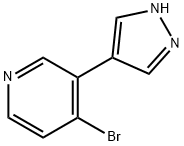 4-Bromo-3-(pyrazol-4-yl)pyridine Structure