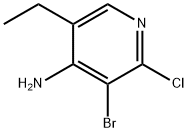 4-Amino-2-chloro-3-bromo-5-ethylpyridine Structure