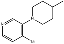 4-BROMO-3-(4-METHYLPIPERIDIN-1-YL)PYRIDINE Structure