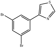 5-(Thiazol-4-yl)-1,3-dibromobenzene Structure