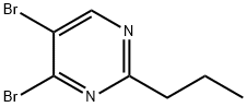 4,5-Dibromo-2-(n-propyl)pyrimidine Structure