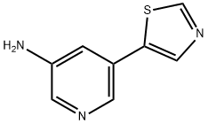 3-AMINO-5-(5-THIAZOLYL)PYRIDINE Structure