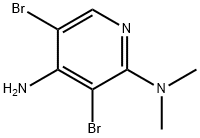 4-Amino-3,5-dibromo-2-dimethylaminopyridine Structure