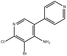 4-Amino-2-chloro-3-bromo-5,4'-bipyridine Structure