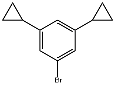 3,5-Dicyclopropylbromobenzene Structure