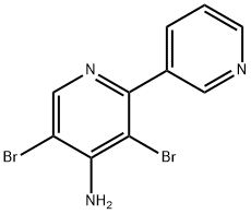 4-Amino-3,5-dibromo-2,3'-bipyridine Structure