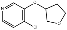 4-Chloro-3-(tetrahydrofuran-3-yloxy)pyridine Structure