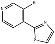 3-Bromo-4-(thiazol-2-yl)pyridine 구조식 이미지