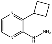 2-cyclobutyl-3-hydrazinylpyrazine Structure
