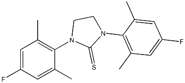 1,3-bis(4-fluoro-2,6-dimethylphenyl)-2-imidazolidinethione 구조식 이미지