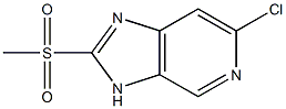 6-chloro-2-(methylsulfonyl)-3H-imidazo[4,5-c]pyridine Structure