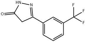 3-[3-(trifluoromethyl)phenyl]-4,5-dihydro-1H-pyrazol-5-one Structure