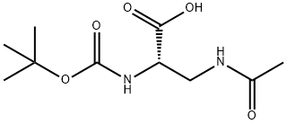 3-(Acetylamino)-N-Boc-L-alanine 구조식 이미지