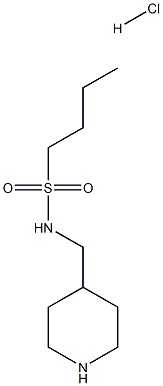 N-(piperidin-4-ylmethyl)butane-1-sulfonamide hydrochloride Structure