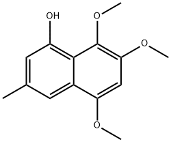 1-Naphthalenol, 5,7,8-trimethoxy-3-methyl- Structure