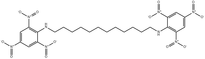 N,N'-DODECAMETHYLENEBIS(2,4,6-TRINTROANILINE) 구조식 이미지