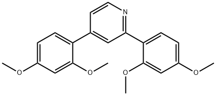 2,4-bis(2,4-dimethoxyphenyl)pyridine Structure