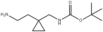 tert-butyl N-{[1-(2-aminoethyl)cyclopropyl]methyl}carbamate Structure