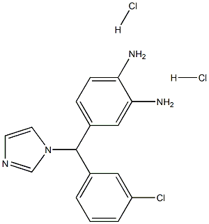 4-[(3-chlorophenyl)(1H-imidazol-1-yl)methyl]-1,2-benzenediamine dihydrochloride Structure