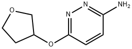 6-(OXOLAN-3-YLOXY)-3-PYRIDAZINAMINE Structure