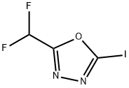 2-(difluoromethyl)-5-iodo-1,3,4-oxadiazole 구조식 이미지