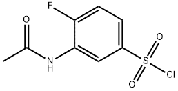 3-acetamido-4-fluorobenzene-1-sulfonyl chloride Structure