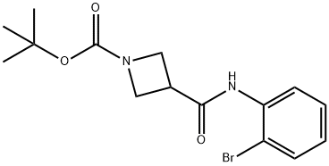 tert-butyl 3-(2-bromophenylcarbamoyl)azetidine-1-carboxylate Structure