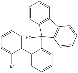 9-(2'-bromo-[1,1'-biphenyl]-2-yl)-9H-fluoren-9-ol 구조식 이미지