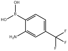 2-Amino-4-(trifluoromethyl)phenylboronic acid Structure