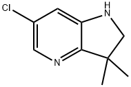 6-chloro-2,3-dihydro-3,3-dimethyl-1H-Pyrrolo[3,2-b]pyridine Structure