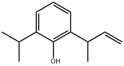 Phenol, 2-(1-methylethyl)-6-(1-methyl-2-propen-1-yl)- Structure