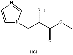 methyl 2-amino-3-(1H-imidazol-1-yl)propanoate dihydrochloride Structure