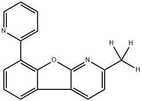 Benzofuro[2,3-b]pyridine, 2-(methyl-d3)-8-(2-pyridinyl)- Structure