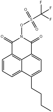 6-butyl-1,3-dioxo-1H-benzo[de]isoquinolin-2(3H)-yl trifluoromethanesulfonate 구조식 이미지