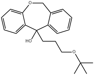 Dibenz[b,e]oxepin-11-ol, 11-[3-(1,1-dimethylethoxy)propyl]-6,11-dihydro- 구조식 이미지