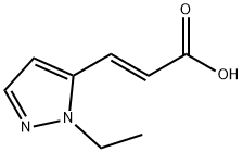 3-(1-ethyl-1H-pyrazol-5-yl)prop-2-enoic acid Structure