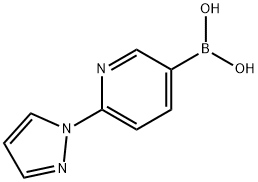 2-(1H-pyrazol-1-yl)pyridine-5-boronic acid 구조식 이미지