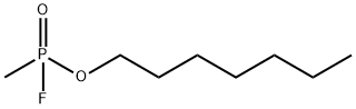 Phosphonofluoridic acid, P-methyl-, heptyl ester 구조식 이미지