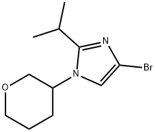 4-Bromo-1-(oxan-3-yl)-2-(iso-propyl)imidazole Structure