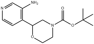 N-Boc-2-(3-Amino-4-pyridinyl)morpholine Structure