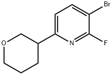 3-Bromo-2-fluoro-6-(oxan-3-yl)pyridine 구조식 이미지