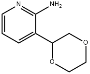 2-Amino-3-(1,4-dioxan-2-yl)pyridine 구조식 이미지