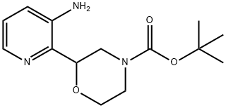 N-Boc-2-(3-Amino-2-pyridinyl)morpholine Structure