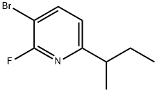 3-Bromo-2-fluoro-6-(sec-butyl)pyridine Structure