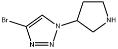 4-Bromo-1-(pyrrolidin-3-yl)-1H-1,2,3-triazole Structure