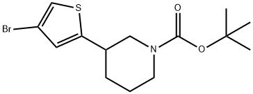 3-Bromo-5-(N-Boc-piperidin-3-yl)thiophene Structure