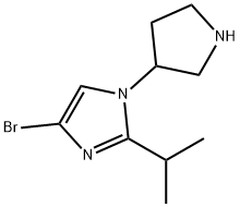 4-Bromo-1-(pyrrolidin-3-yl)-2-(iso-propyl)imidazole Structure