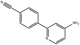 4-Amino-2-(4-cyanophenyl)pyridine Structure